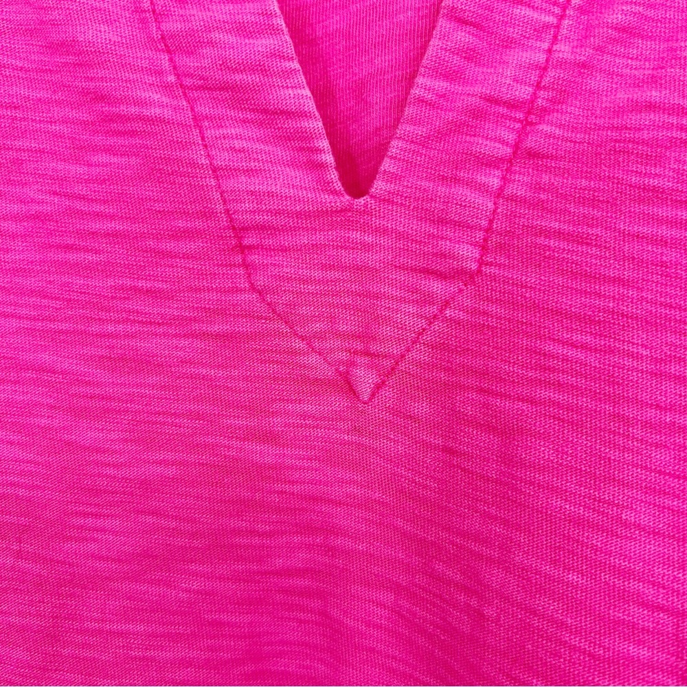 Tommy Bahama 3/4 Sleeve Solid Tunic Pink Knoll Jersey Cotton Size Medium View 4